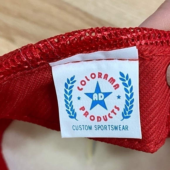 Vintage Trucker Hat Farm Tractor Snap Back Red Case Harvester - Picture 9 of 9